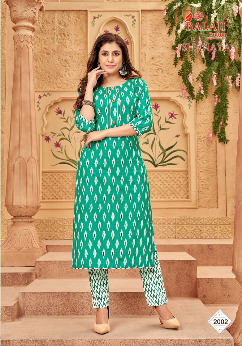 Balaji Shanaya Vol 2 Wholesale Cotton Kurti With Bottom Catalog